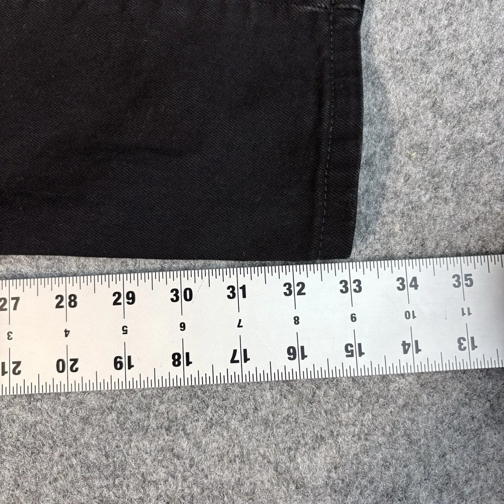 Levi Jeans 505 Mens 36x34 Black Wash Straight Leg Red Tab‎ Excellent Condition
